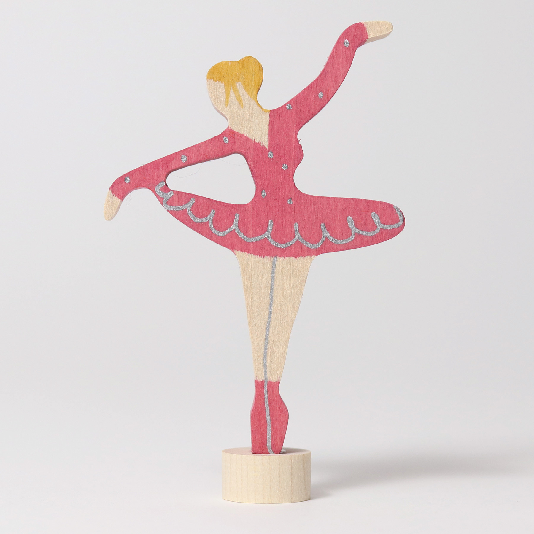 Steckfigur Ballerina Rubinrot